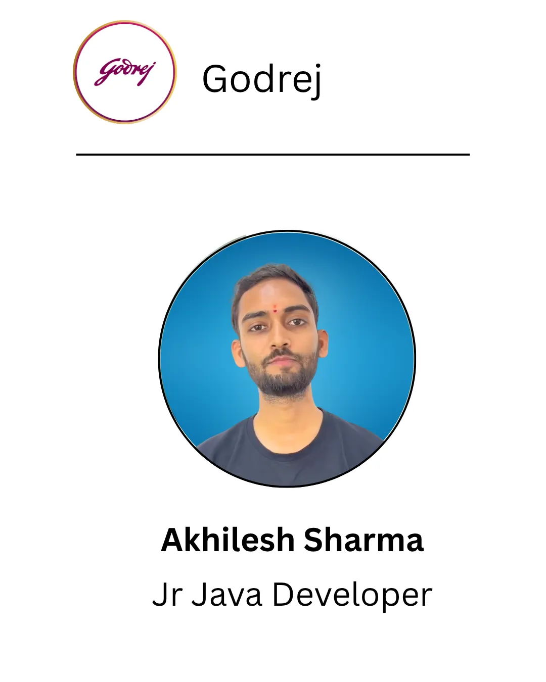 Akilesh Sharma - Jr Java Developer